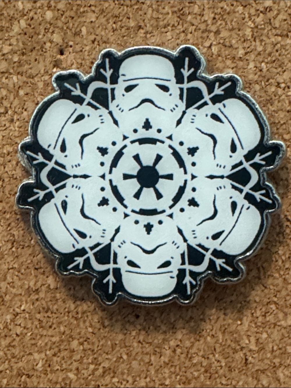 5/$25 Disney Star Wars Stormtrooper Snowflake Pin